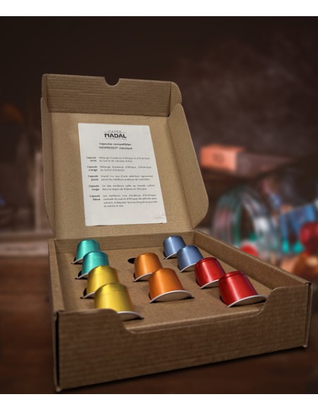 Coffret des capsules Nespresso® Cafés Nadal
