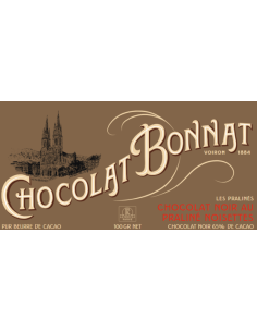 Chocolat Bonnat Noir au praliné noisette